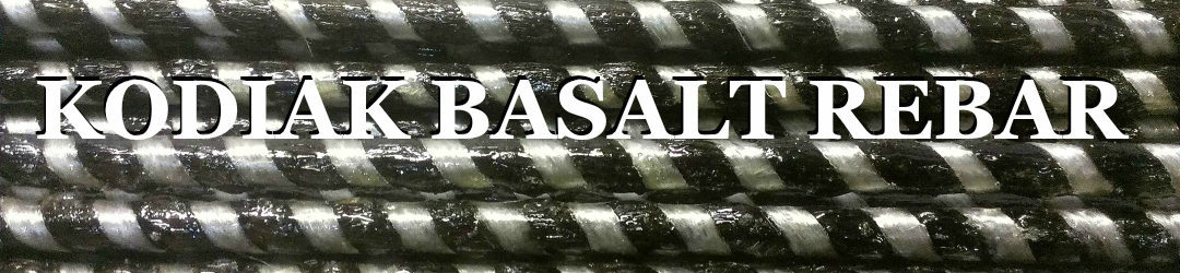 The Only American Basalt Rebar,  Made in USA,  Kodiak Rebar -Since 1984-